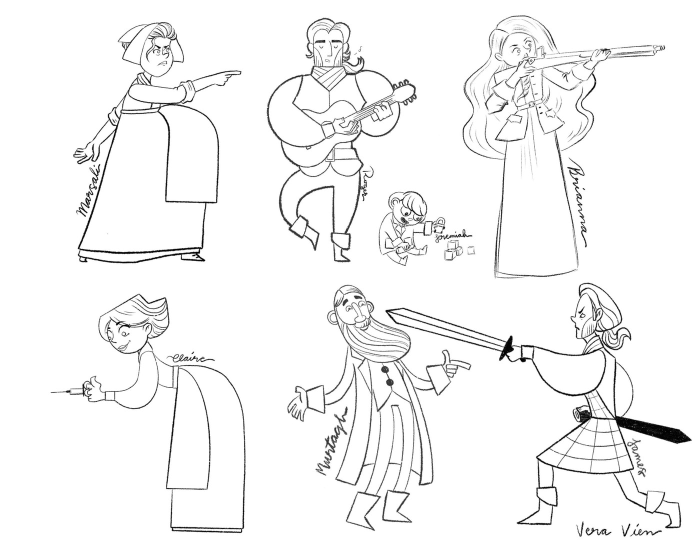 Character line-up
